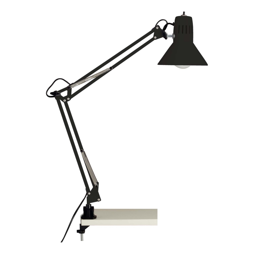 Brilliant - Galda lampa ar skavu HOBBY 1xE27/40W/230V melna