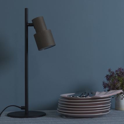 Brilliant - Galda lampa CADIZ 1xGU10/10W/230V bronza