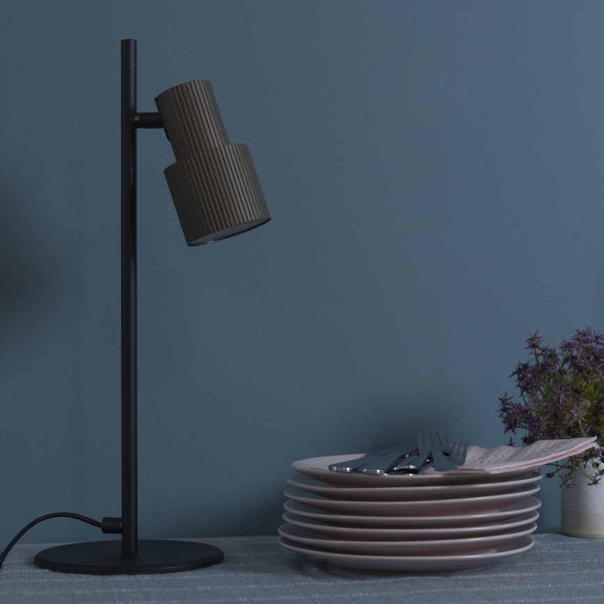 Brilliant - Galda lampa CADIZ 1xGU10/10W/230V bronza