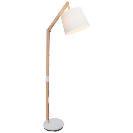 Brilliant - Galda lampa CARLYN 1xE27/60W/230V bēša/balta