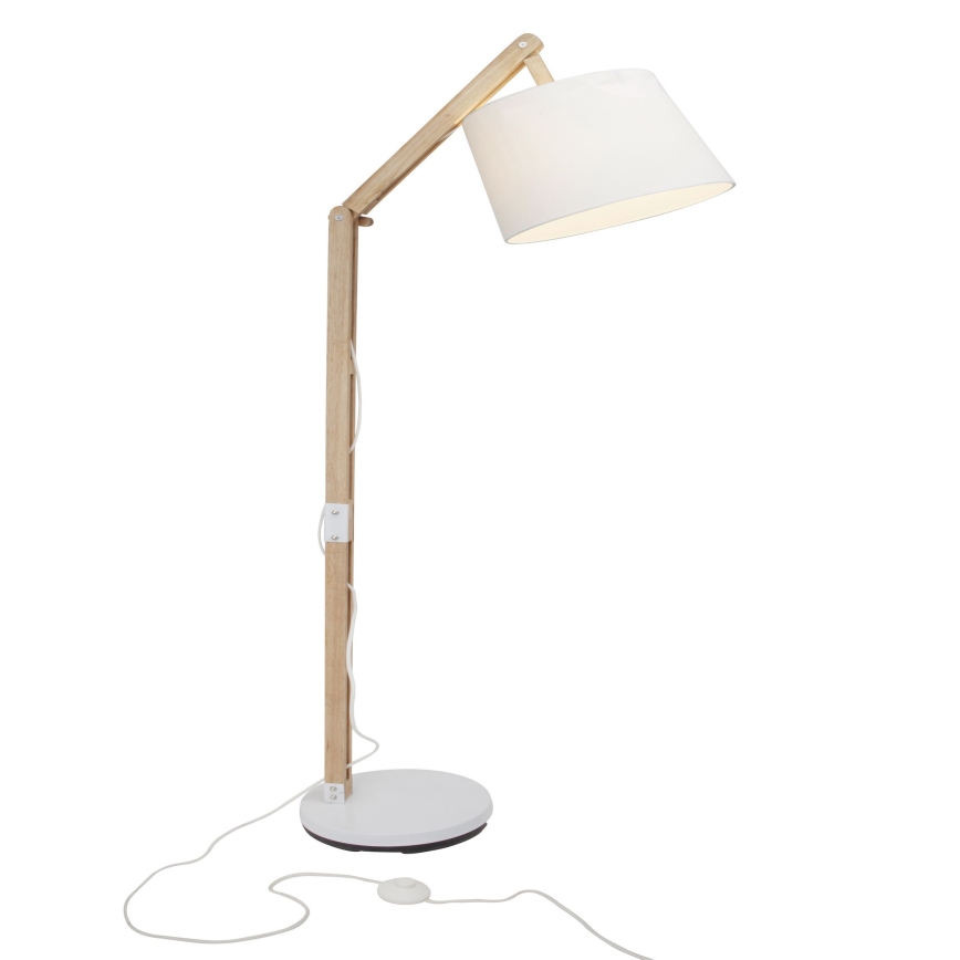 Brilliant - Galda lampa CARLYN 1xE27/60W/230V bēša/balta