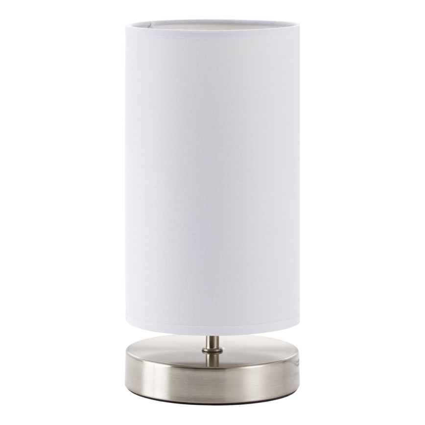 Brilliant - Galda lampa CLARIE 1xE14/40W/230V matēts hroms/balta