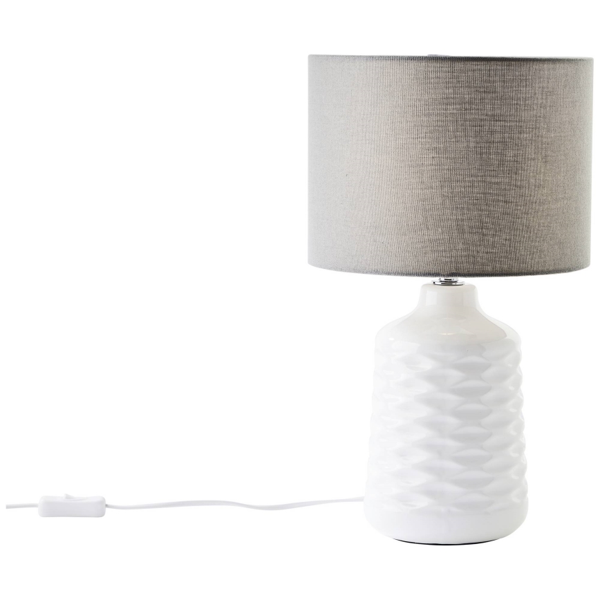 Brilliant - Galda lampa ILYSA 1xE14/40W/230V balta/pelēka