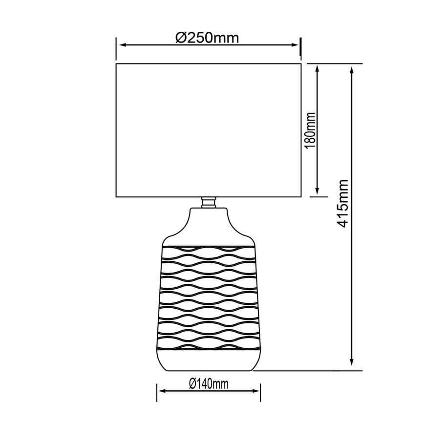 Brilliant - Galda lampa ILYSA 1xE14/40W/230V balta/pelēka