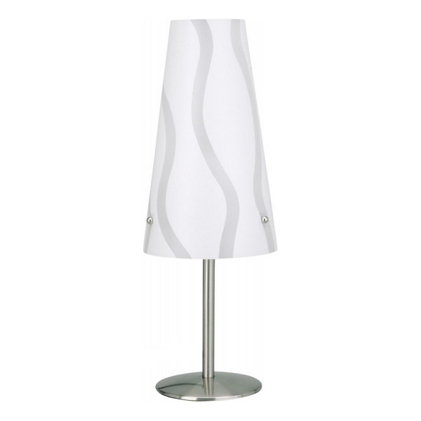 Brilliant - Galda lampa ISI 1xE14/40W/230V balta/pelēka/spīdīgi hromēts