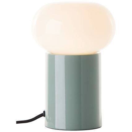 Brilliant - Galda lampa KNUT 1xE27/25W/230V zaļa/balta