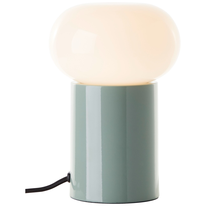 Brilliant - Galda lampa KNUT 1xE27/25W/230V zaļa/balta
