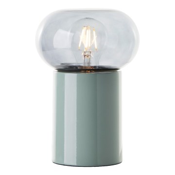 Brilliant - Galda lampa KNUT 1xE27/25W/230V zaļa/caurspīdīga