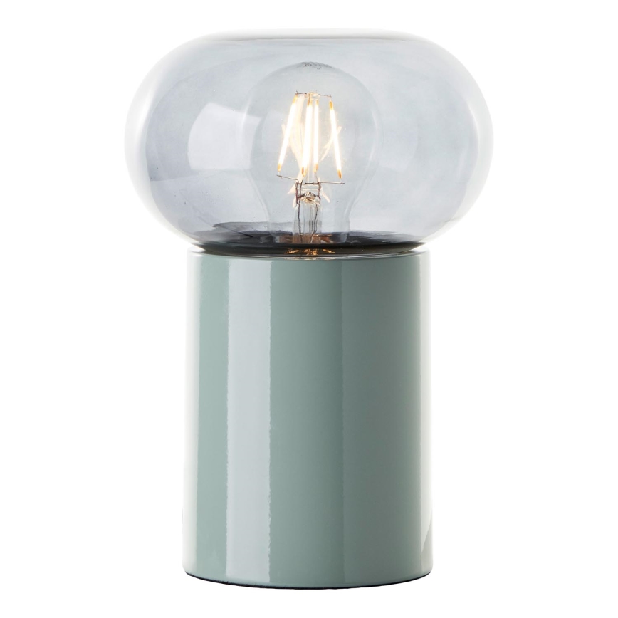 Brilliant - Galda lampa KNUT 1xE27/25W/230V zaļa/caurspīdīga
