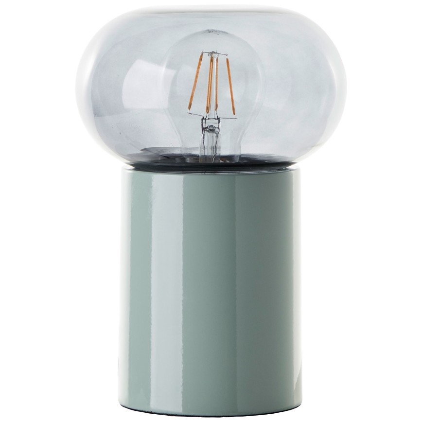 Brilliant - Galda lampa KNUT 1xE27/25W/230V zaļa/caurspīdīga