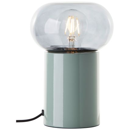 Brilliant - Galda lampa KNUT 1xE27/25W/230V zaļa/caurspīdīga