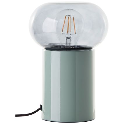Brilliant - Galda lampa KNUT 1xE27/25W/230V zaļa/caurspīdīga