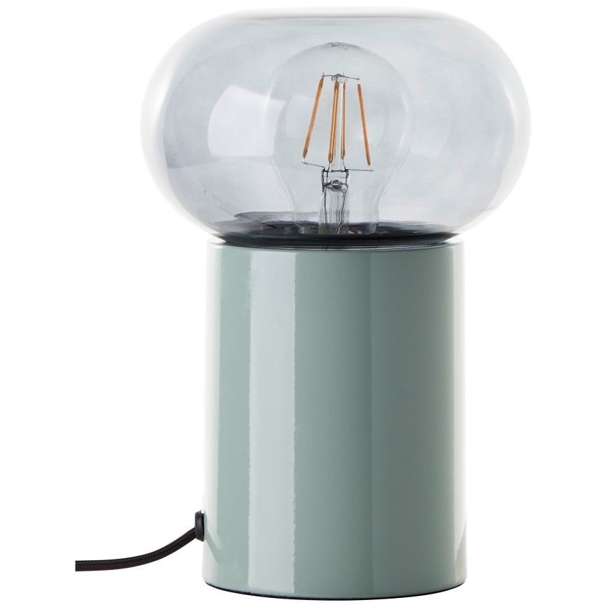 Brilliant - Galda lampa KNUT 1xE27/25W/230V zaļa/caurspīdīga