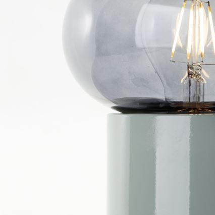 Brilliant - Galda lampa KNUT 1xE27/25W/230V zaļa/caurspīdīga