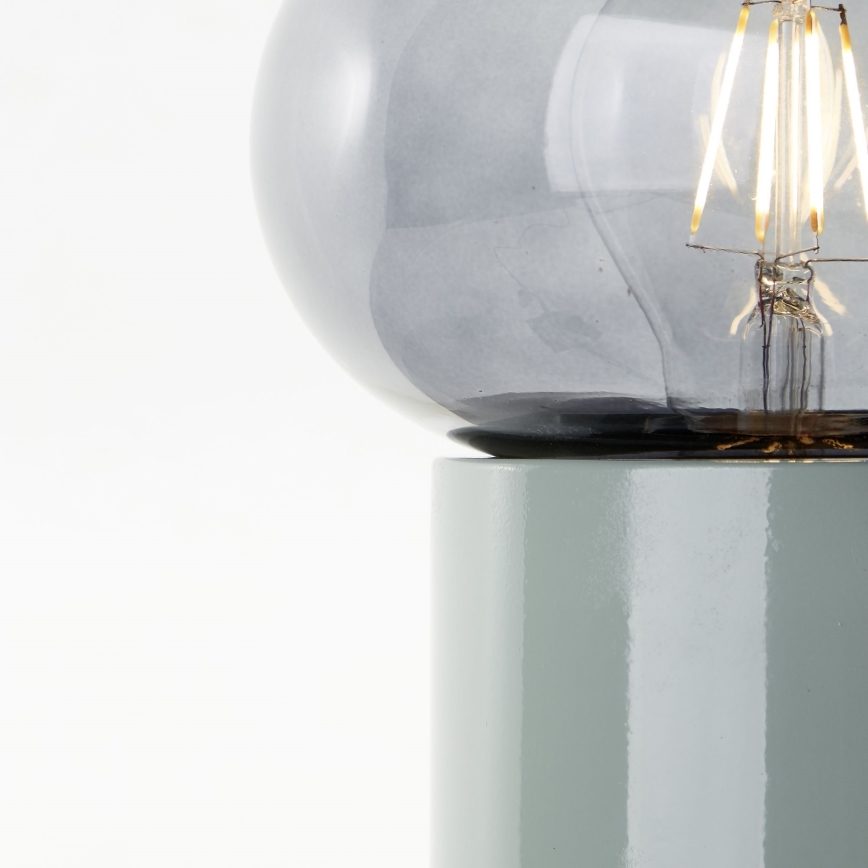 Brilliant - Galda lampa KNUT 1xE27/25W/230V zaļa/caurspīdīga