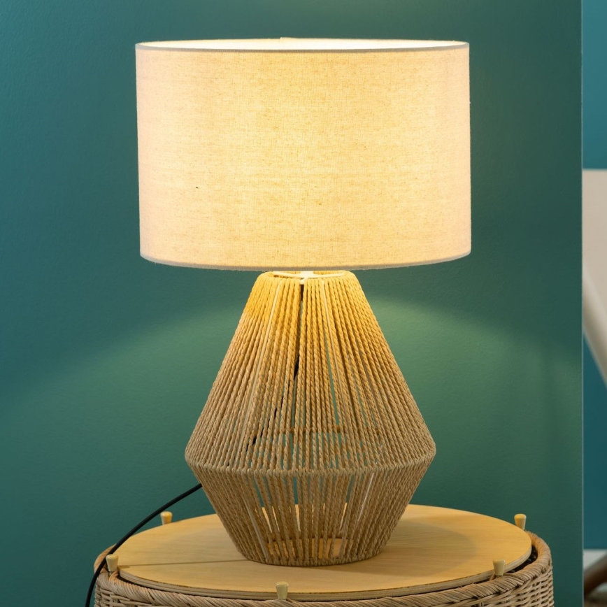 Brilliant - Galda lampa LARAINE 1xE27/42W/230V bēša