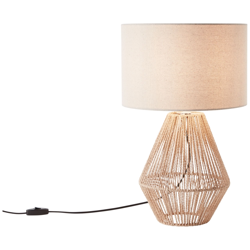 Brilliant - Galda lampa LARAINE 1xE27/42W/230V bēša