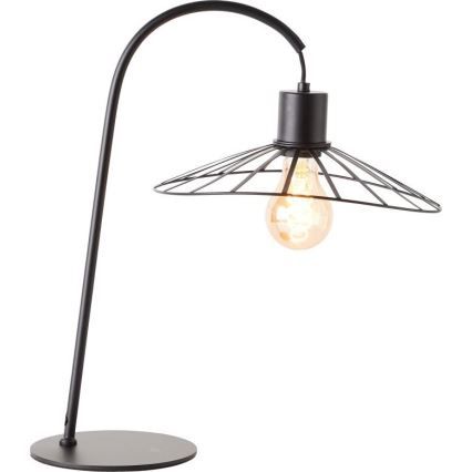 Brilliant - Galda lampa LEIKA 1xE27/52W/230V melna