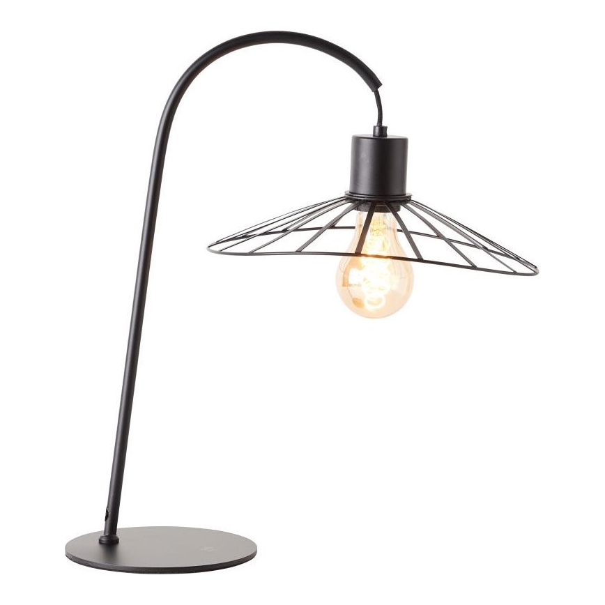 Brilliant - Galda lampa LEIKA 1xE27/52W/230V melna
