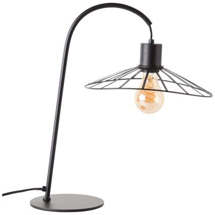 Brilliant - Galda lampa LEIKA 1xE27/52W/230V melna