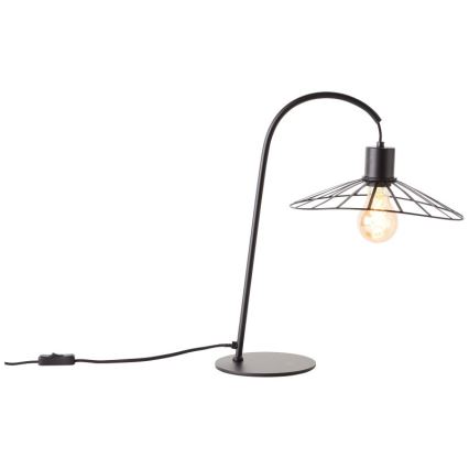 Brilliant - Galda lampa LEIKA 1xE27/52W/230V melna