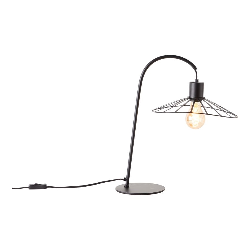 Brilliant - Galda lampa LEIKA 1xE27/52W/230V melna