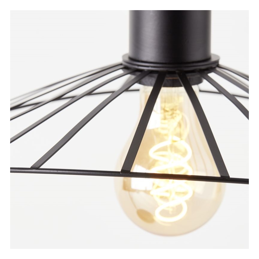 Brilliant - Galda lampa LEIKA 1xE27/52W/230V melna