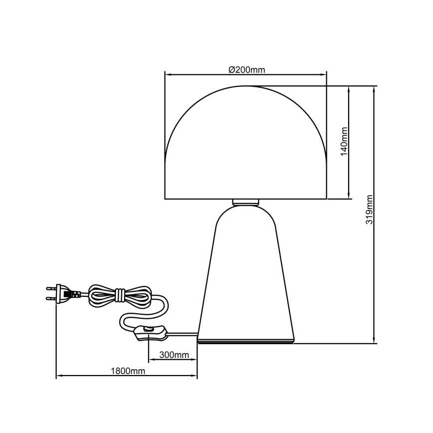 Brilliant - Galda lampa NALAM 1xE14/40W/230V bēša