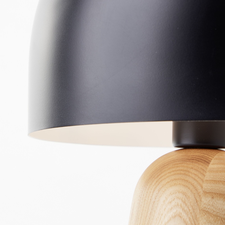 Brilliant - Galda lampa NALAM 1xE14/40W/230V melna/oša - FSC sertificēts