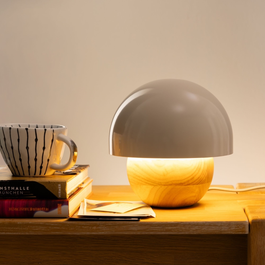 Brilliant - Galda lampa NALAM 1xE14/40W/230V pelēka/oša - FSC sertificēts