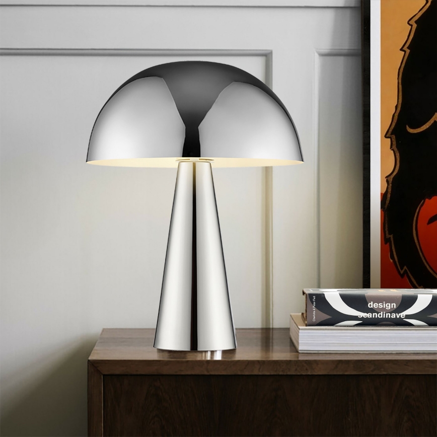 Brilliant - Galda lampa SIGRUN 1xE14/28W/230V spīdīgi hromēts