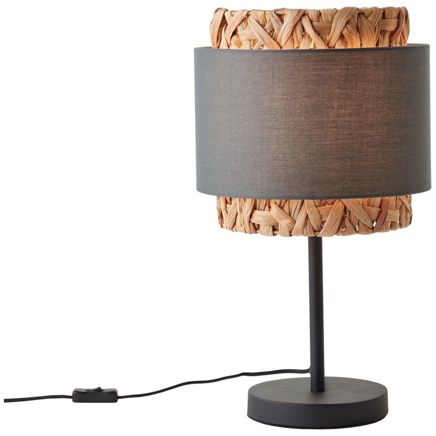 Brilliant - Galda lampa WATERLILLY 1xE27/60W/230V pelēka