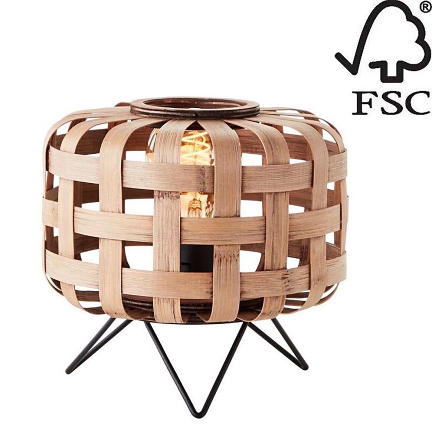Brilliant - Galda lampa WOODLINE 1xE27/40W/230V bambusa - FSC sertificēts