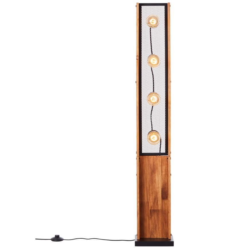 Brilliant - Grīdas lampa CALANDRA 4xE27/42W/230V priede