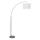 Brilliant - grīdas lampa CLARIE 1xE27/60W/230V, matēts hroms/balta