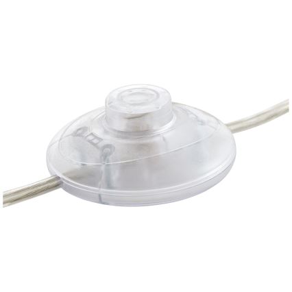Brilliant - grīdas lampa CLARIE 1xE27/60W/230V, matēts hroms/balta
