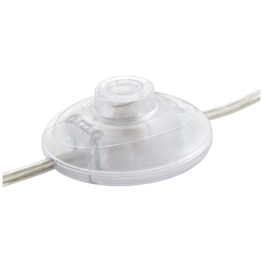 Brilliant - grīdas lampa CLARIE 1xE27/60W/230V, matēts hroms/balta