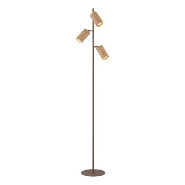 Brilliant - Grīdas lampa LAKEWOOD 3xGU10/10W/230V brūna
