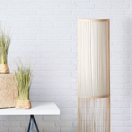 Brilliant - Grīdas lampa NORI 1xE27/40W/230V bambuss