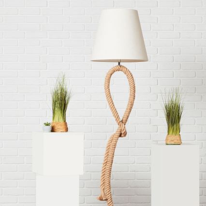 Brilliant - Grīdas lampa SAILOR 1xE27/40W/230V bēša/krēmkrāsaina