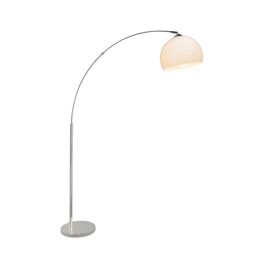 Brilliant - Grīdas lampa VESSA 1xE27/60W/230V spīdīgs hroms/balts