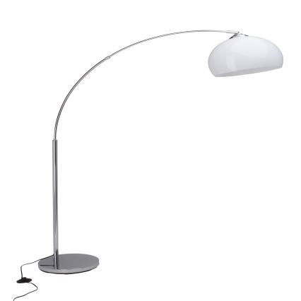 Brilliant - Grīdas lampa VESSA 1xE27/60W/230V spīdīgs hroms/balts