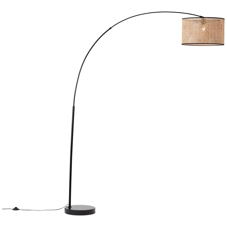 Brilliant - Grīdas lampa WILEY 1xE27/60W/230V melna/bēša