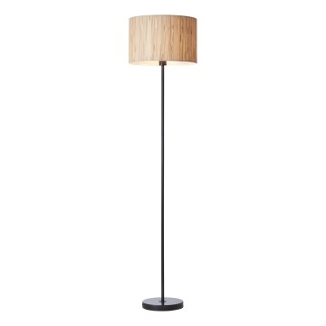 Brilliant - Grīdas lampa WIMEA 1xE27/52W/230V melna/bēša
