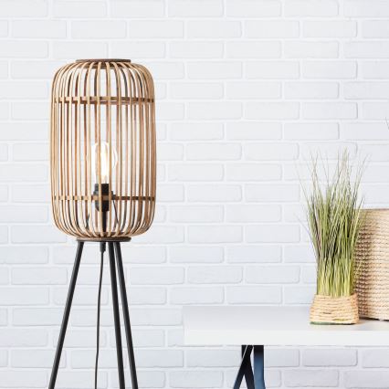 Brilliant - Grīdas lampa WOODROW 1xE27/60W/230V bambuss