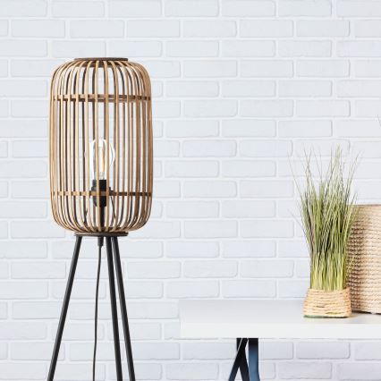 Brilliant - Grīdas lampa WOODROW 1xE27/60W/230V bambuss