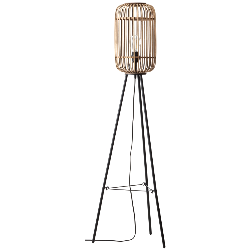 Brilliant - Grīdas lampa WOODROW 1xE27/60W/230V bambuss