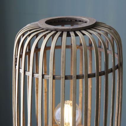 Brilliant - Grīdas lampa WOODROW 1xE27/60W/230V bambuss