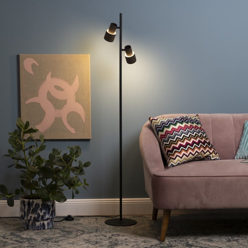 Brilliant - Grīdas stāvlampa CADIZ 2xGU10/10W/230V bronza