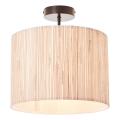 Brilliant - Griestu gaismeklis WIMEA 1xE27/52W/230V Ø 30 cm melns/bēšs